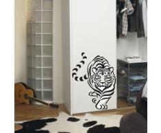 Indigos WG30525-70 Wandtattoo w525 Tiger Asien Wandaufkleber 120 x 92 cm, schwarz