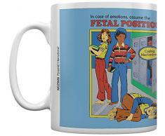 Steven Rhodes MG25686 Kaffeebecher aus Keramik, 11 oz/315 ml, Assume The Fetal Position