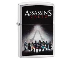Zippo 200 Assassins Creed Feuerzeug, Messing, Silber, One Size