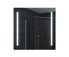 Lux-aqua Design Badezimmerspiegel mit Kalt/Warmlicht - 60x60cm