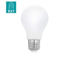 EGLO LED E27 Lampe, Glühbirne Milky, LED Lampe, 5 Watt (entspricht 40 Watt), 470 Lumen, E27 LED warmweiß, 2700 Kelvin, LED Leuchtmittel, Glühlampe A60, Ø 6 cm