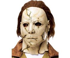 Michael Myers Maske Halloween Offizieller Lizenzartikel aus 100% Latex, mit Kunststoffhaaren, Einheitsgröße für Erwachsene.