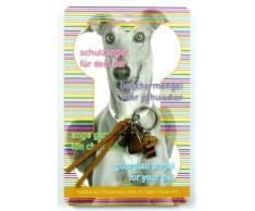 Steengoed Tiger Eye Schutzengel Anhänger Hund, Stein, Mehrfarbig