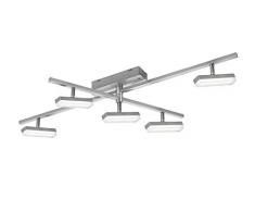Reality Leuchten R62425107 Bondy A+, LED Deckenleuchte, Metall, 3, 5 watts, Integriert, Nickel matt, 7, x 95 x 18 cm