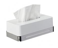 WENKO 22781100 Kosmetiktuch-Box Premium Plus, Kosmetiktuchspender, Edelstahl rostfrei, 26.5 x 14.5 x 17 cm, Glänzend