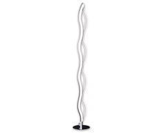 Honsel 45551 Stehleuchte, Metall, 21 W, aluminiumfarbig / chrom, 0.01 x 18 x 129 cm