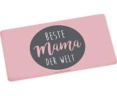 infinite by GEDA LABELS (INFKH) Brettchen Beste Mama der Welt Frühstücksbrett Melamin, Grau, 23,5 x 14 x 0.5 cm