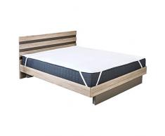 Sei Design wasserdichter Molton-Matratzen-Schoner 100% Baumwolle | wasserundurchlässige Matratzen-Auflage | kochfest (160x200, sandwich laminiert - ca. 360 g/m²)
