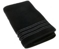 Vossen 1153260512 Cult de Luxe - Duschtuch, 50 x 100 cm, schwarz