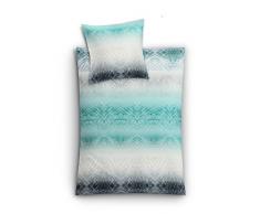 Kleine Wolke Bettwäsche, Petrol, 155 x 220 cm