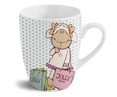 Nici 41453 Tasse, Porzellan, Weiß Mit Buntem Aufdruck, 8.3 x 12 x 10.5 cm