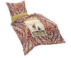 Fleuresse Bettwäsche, rot, 135x200