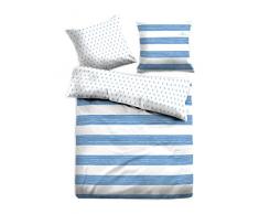 TOM TAILOR Unisex Heimtextilien & Bettware Gemusterte Wende-Bettwäsche White,135/200
