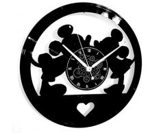 Instant Karma Clocks Wanduhr aus Vinyl für Wand Schallplatten LP 33 Giri Geschenkidee Vintage Handmade Cartoon Amore Love Topi Mickey Mouse