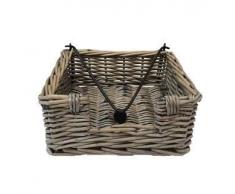 Red Hamper Antique Wash Wicker Serviettenhalter