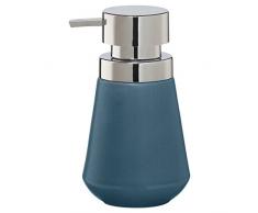 Sealskin 362330224 Seifenspender Conical, Porzellan, Farbe: Blau, 16.5 x 10 x 10 cm