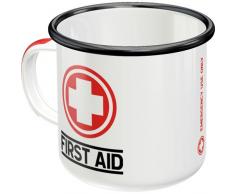 Nostalgic-Art 43207 First Aid-Classic | Retro Vintage Geschenk-Tasse | Outdoor Geschirr Emaille-Becher, Bunt, 8 x 8 x 8 cm