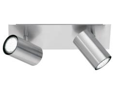 Trio Leuchten Balken in Nickel matt, Spotbalken 2-flammig, exklusiv 2xGU10, Länge: 30 cm 802400207