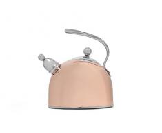 Bredemeijer Flötenkessel Kupfer 2,5L, Edelstahl, Kupferfarben, 19.3 x 23 x 24.7 cm