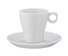 WMF Barista Café créme Tasse, mit Untertasse, 150 ml, Porzellan, spülmaschinengeeignet