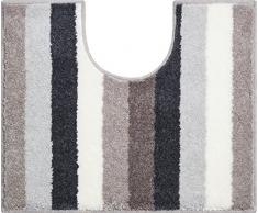 Grund Badteppich 100% Polyacryl, ultra soft, rutschfest, ÖKO-TEX-zertifiziert, 5 Jahre Garantie, BARCELONA, WC-Vorlage m.A. 50x60 cm, taupe