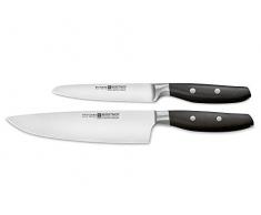 Wüsthof Messersatz, Epicure Slate 1071160201, 1 Kochmesser (20 cm Klinge) und 1 Gemüsemesser (12 cm), geschmiedet, rostfrei, scharfe Küchenmesser