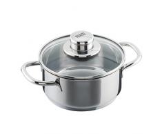 KUHN RIKON 37391 Today 0.7L/12cm Kochtopf mit Glasdeckel, Edelstahl, Silber, 12 cm