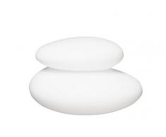 8 seasons design | Shining Stone Lampe E27, Polyethylen Weiß Ø 39 cm