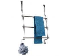 InterDesign 69111EU Classico Handtuchhalter zum Hängen über die Duschtür, bronzefarben