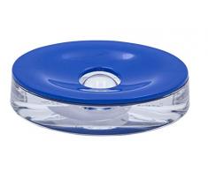 Ridder Gaudy Seifenschale, Acryl, blau, ca. 12,8 x 10,7 x 2,8 cm