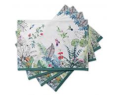 Maison d Hermine Tropiques 100% Baumwolle Set von 4 Tischset 33 cm x 48 cm