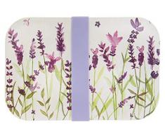 Lesser & Pavey Lunchbox, Bambus, 18 x 12 cm, Lavendelfarben