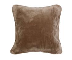 Gözze Premium Cashmere Kissenbezug, Polyester, Taupe, 50 x 50 x 5 cm, 2-Einheiten