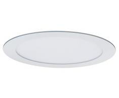 Paulmann Leuchten Paulmann 92034 Einbaupanel rund Deckenleuchte 14W Licht 2700K Warmweiß LED Panel Weiß matt mit Dimmfunktion inklusive Leuchtmittel Einbauleuchte, Aluminium, 14 W