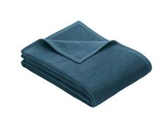 IBENA Kuscheldecke / Tagesdecke / Wolldecke / Wohndecke petrol 150x200 cm, besonders flauschig weich und angenehm warm, Baumwollmischung in hervorragender Qualität in vielen verschiedenen Farben und Größen erhältlich