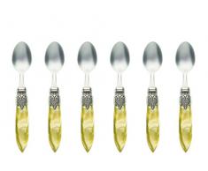 Murano 2,5 mm Tee Löffel, 6 Stück – Parent olivgrün