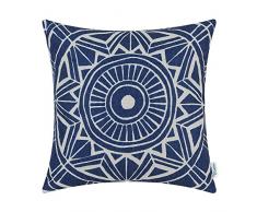 Kissenbezüge, Kissenhülle CaliTime 1 Stück Kissen Werfen Kissen Abdeckungen Fälle Schutz Muscheln zum Couch Sofa Schlafzimmer Zuhause Weihnachten Dekor (50cm x 50cm)