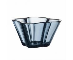 Iittala Aalto Schale, Glas, Regenblau, 7.5 x 7.5 x 7.5 cm