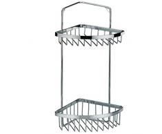 kela Eckregal Galant 20x14.5x34cm aus Edelstahl in Silber, 20 x 34 x 14.5 cm