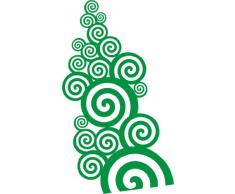 INDIGOS 4051095045281 Wandtattoo w368 Tribal Kreise Wandauskleber in 3 GrÃ¶Ãen, 120 x 60 cm, grÃ¼n