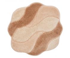 Grund Badteppich 100% Polyacryl, ultra soft, rutschfest, ÖKO-TEX-zertifiziert, 5 Jahre Garantie, CARMEN, WC-Vorlage o.A. 60x60 cm, beige