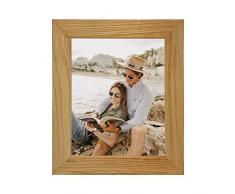 Tailored Frames Maßgeschneiderter Bilderrahmen aus echtem Eichenholz, zum Aufstellen an der Wand