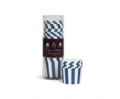 Paper Eskimo Muffin- Cupcake/ Backförmchen blau gestreift 25 Stck. Auch für Snacks und Eis geeignet