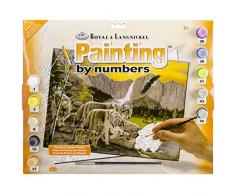 Royal Brush Junior große Malen nach Zahlen Kit 15.25-inch X 11.25-inchpath der Wolf Spirit, andere, Mehrfarbig, Sonstige, 4.87 x 42.38 x 34.76 cm