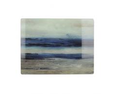 Creative Tops Blue Abstract Arbeitsplattenschutz / Servierbrett aus Glas, 40 x 30 cm (15,5 x 12) - Blau