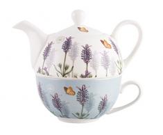 Teekanne, Verschiedene Designs von Royal Botanical Gardens, Keramik, violett, Tea for One