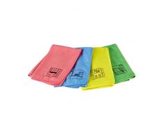 REZI Microfaserprodukte GmbH Reinigungstuch, Rot, Grün, Gelb, Blau, 40 x 40 cm