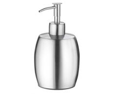 AMARE Edelstahl Seifenspender, Spender für Flüssigseife, Seifenhalter mit Antifingerprint, bauchig