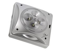 Maclean MCE124 Solar Schirm-leuchte LED Sonnenschirm Licht LED Dämmerungssensor 4xLED Magnet Verbindung Regenschirm