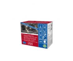 Konstsmide 3722-100 LED Lichterkette / für AuÃen (IP44) / Batteriebetrieben: 4xAA 1.5V (exkl.) / mit Lichtsensor, 6h und 9h Timer / 20 warm weiÃe Dioden / schwarzes Kabel